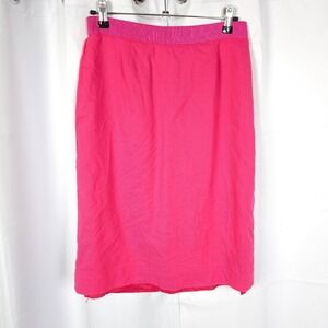 Kate Spade New York Pink Wool Spandex Midi‎ Pencil Skirt Women's 8 28x24